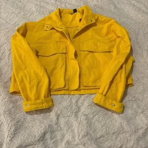 Forever 21 Yellow Jean Jacket